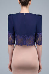 Atma Crop Top Midnight Blue